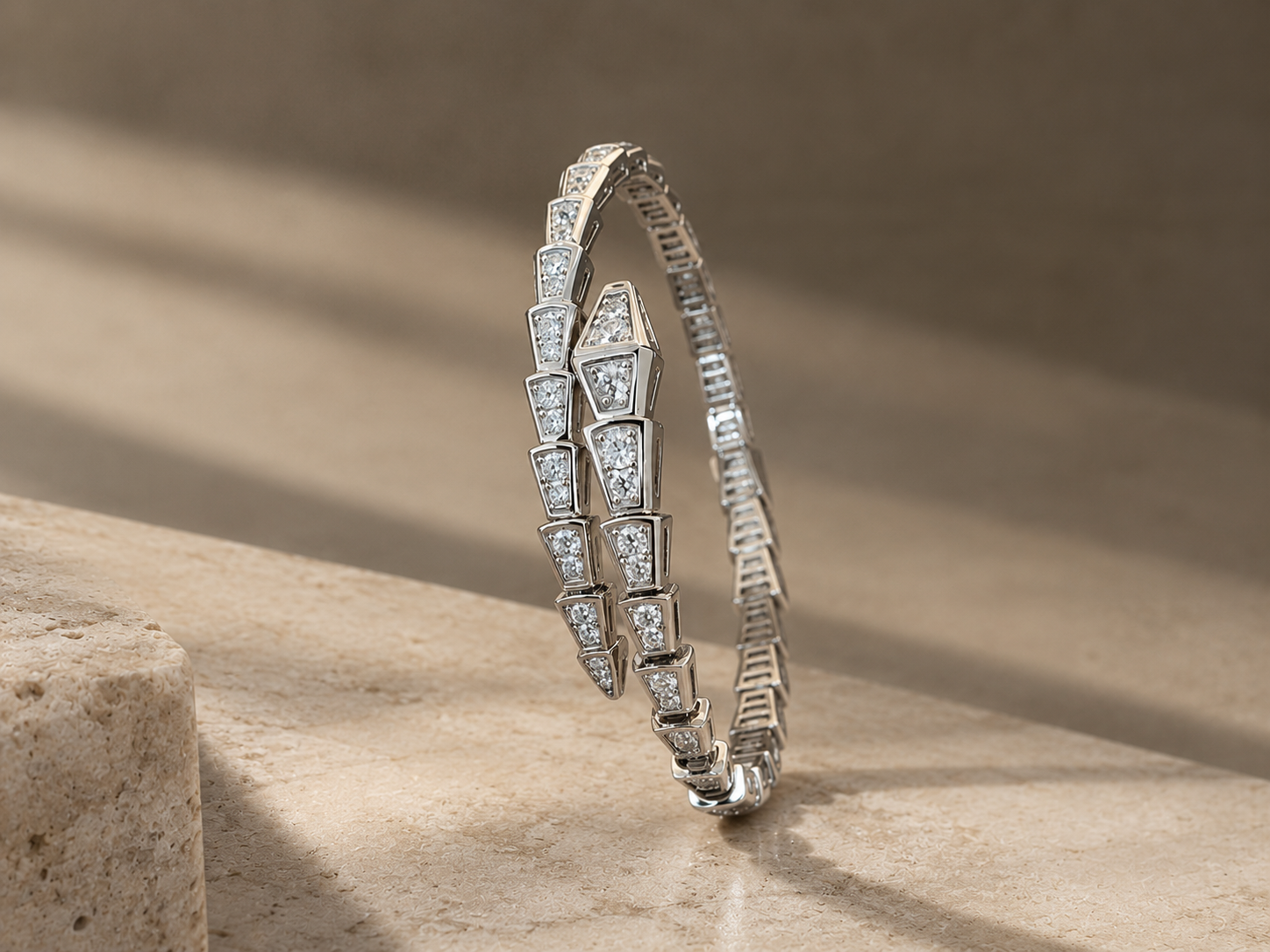 The Serpent Pavé Bangle